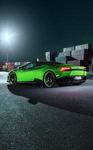 Превью обои lamborghini, huracan, spyder, вид сбоку