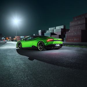 Превью обои lamborghini, huracan, spyder, вид сбоку