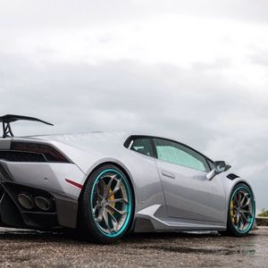 Превью обои lamborghini, huracan, вид сбоку