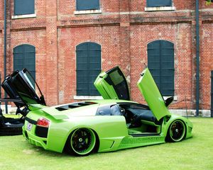 Превью обои lamborghini, murcielago, суперкар, asanti, тюнинг