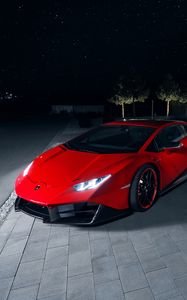 Превью обои lamborghini, спорткар, суперкар, красный