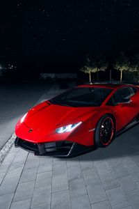 Превью обои lamborghini, спорткар, суперкар, красный