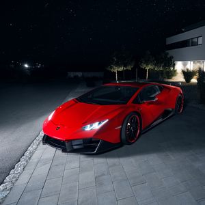 Превью обои lamborghini, спорткар, суперкар, красный