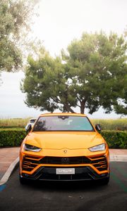 Превью обои lamborghini urus, lamborghini, спорткар, автомобиль, вид спереди