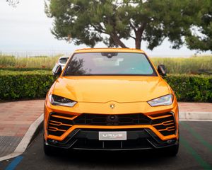 Превью обои lamborghini urus, lamborghini, спорткар, автомобиль, вид спереди