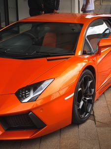 Превью обои lamborghini, вид сбоку, спорткар