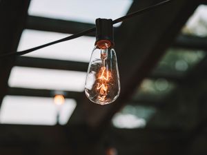 Превью обои лампочка, электрический, свет, свечение, освещение