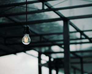 Превью обои лампочка, конструкция, размытость