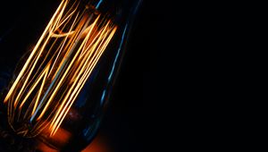 Превью обои лампочка, свет, темный