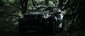 Превью обои land rover, автомобиль, внедорожник, вид спереди