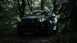 Превью обои land rover, автомобиль, внедорожник, вид спереди