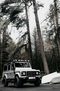 Превью обои land rover defender, land rover, машина, внедорожник, белый
