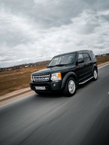 Превью обои land rover discovery 3, land rover, джип, автомобиль, скорость