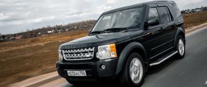 Превью обои land rover discovery 3, land rover, джип, автомобиль, скорость