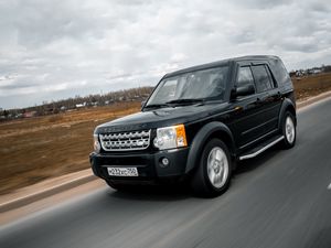 Превью обои land rover discovery 3, land rover, джип, автомобиль, скорость