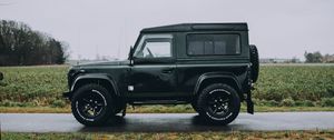 Превью обои land rover, машина, внедорожник, трава