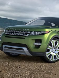 Превью обои land rover, range rover, evoque, green, ленд ровер, рендж ровер, эвок, авто, машина, зелёная