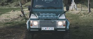 Превью обои land rover, внедорожник, горы, автомобиль