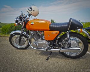 Превью обои laverda 750 sf, laverda, мотоцикл, байк, оранжевый