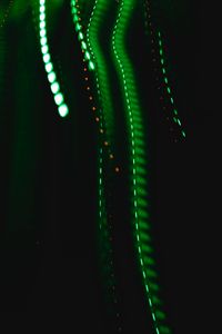 Превью обои лазер, линии, прерывистый, зеленый