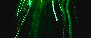 Превью обои лазер, линии, прерывистый, зеленый