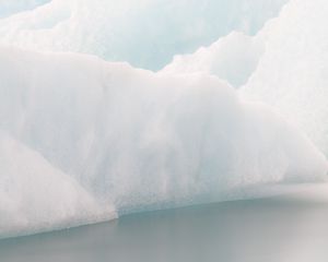 Превью обои лед, айсберг, горы, вода, зима, белый