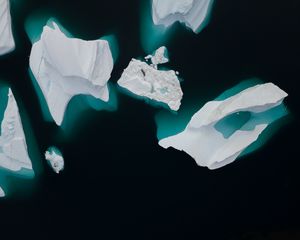 Превью обои лед, льдины, холод, замерзший, вода