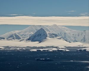 Превью обои лед, ледник, снег, море, антарктида