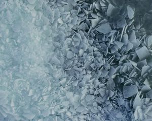 Превью обои лед, осколки, вода, вид сверху