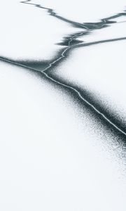 Превью обои лед, снег, трещины, минимализм