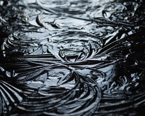 Превью обои лед, узор, рельеф, поверхность, макро