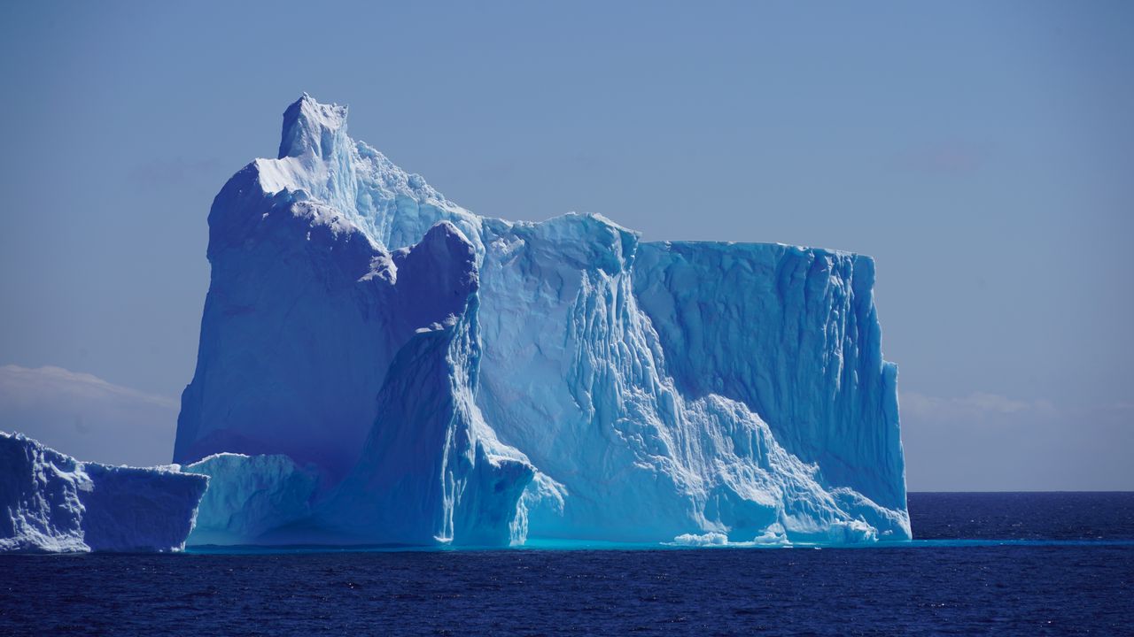 Обои ледник, айсберг, лед, льдины, океан