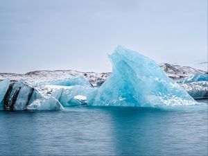 Превью обои ледник, лед, море, айсберг