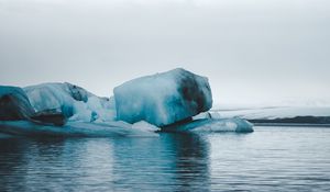 Превью обои ледник, лед, вода, природа