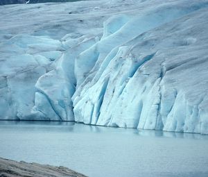 Превью обои ледник, северный полюс, океан