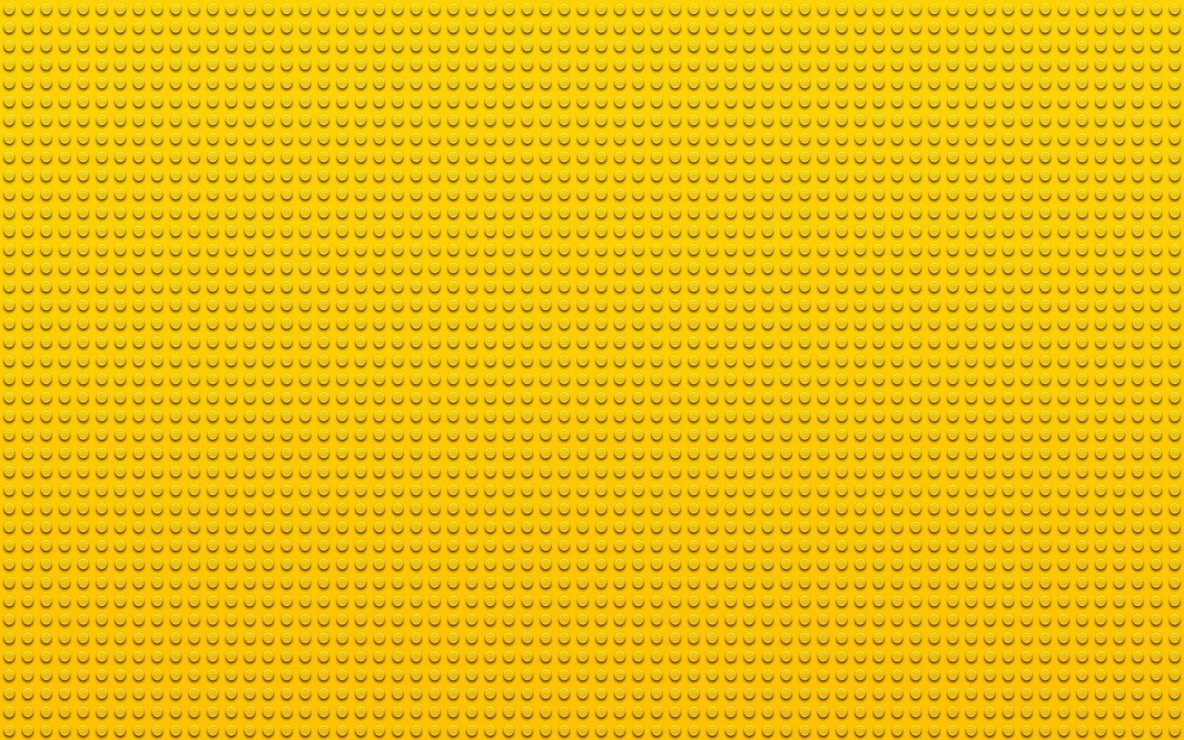 1680x1050 Обои лего, точки, круги, желтый