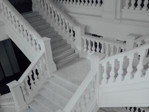 Превью обои лестница, архитектура, белый, мрамор