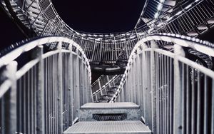 Превью обои лестница, извилистый, закрученный, конструкция, металлический, подсветка