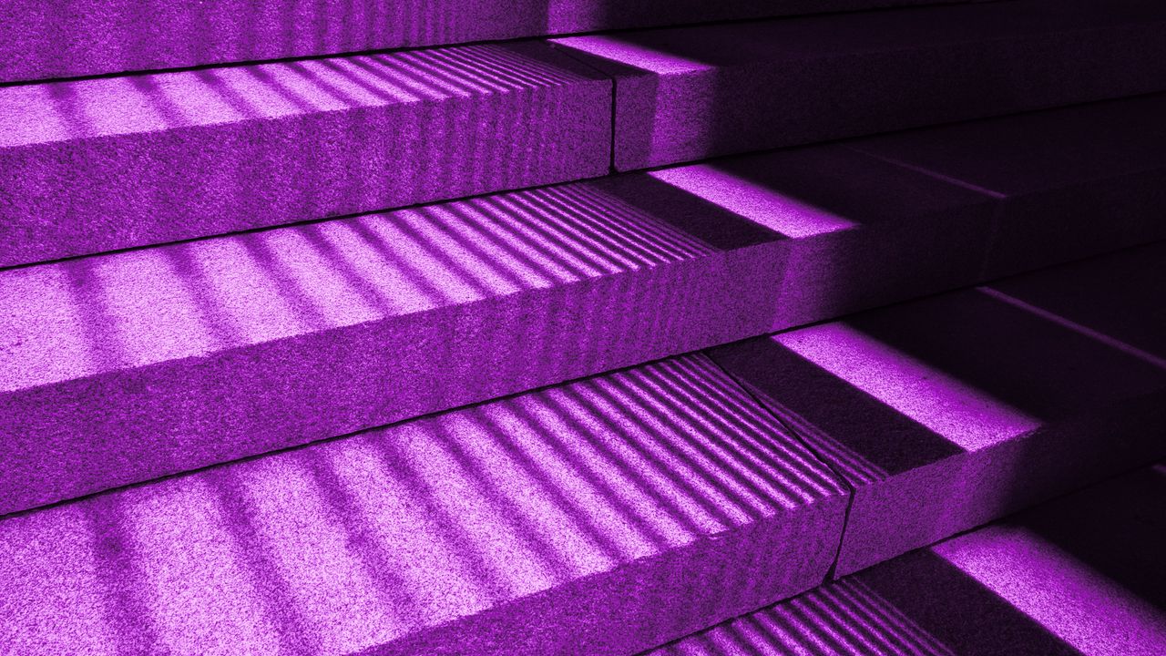 Обои лестница, мрамор, тень, фиолетовый