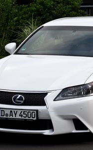 Превью обои lexus, gs450h, f sport, белый