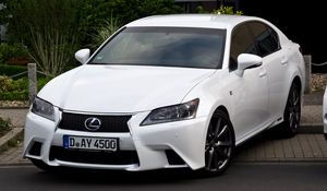 Превью обои lexus, gs450h, f sport, белый