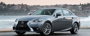 Превью обои lexus, is 200t, вид сбоку, серебристый