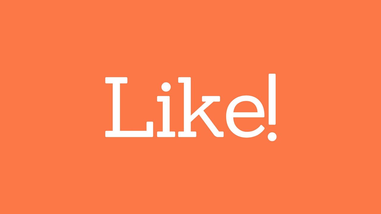 Обои like, слово, надпись, текст