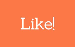 Превью обои like, слово, надпись, текст