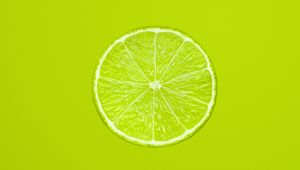 Превью обои лимон, долька, цитрус, минимализм, зеленый