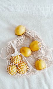 Превью обои лимоны, фрукты, цитрус, сетка, желтый