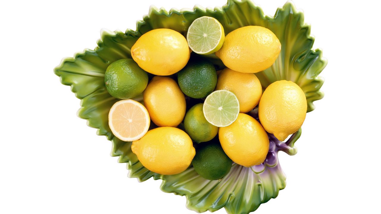 Обои лимоны, лаймы, цитрус