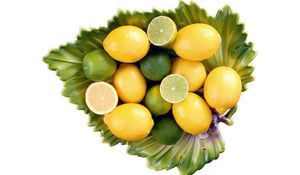 Превью обои лимоны, лаймы, цитрус