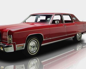 Превью обои lincoln continental, 1976, автомобиль, car luxury, ретро