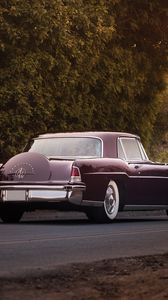 Превью обои lincoln, continental, mark ii, 1956, вид сзади